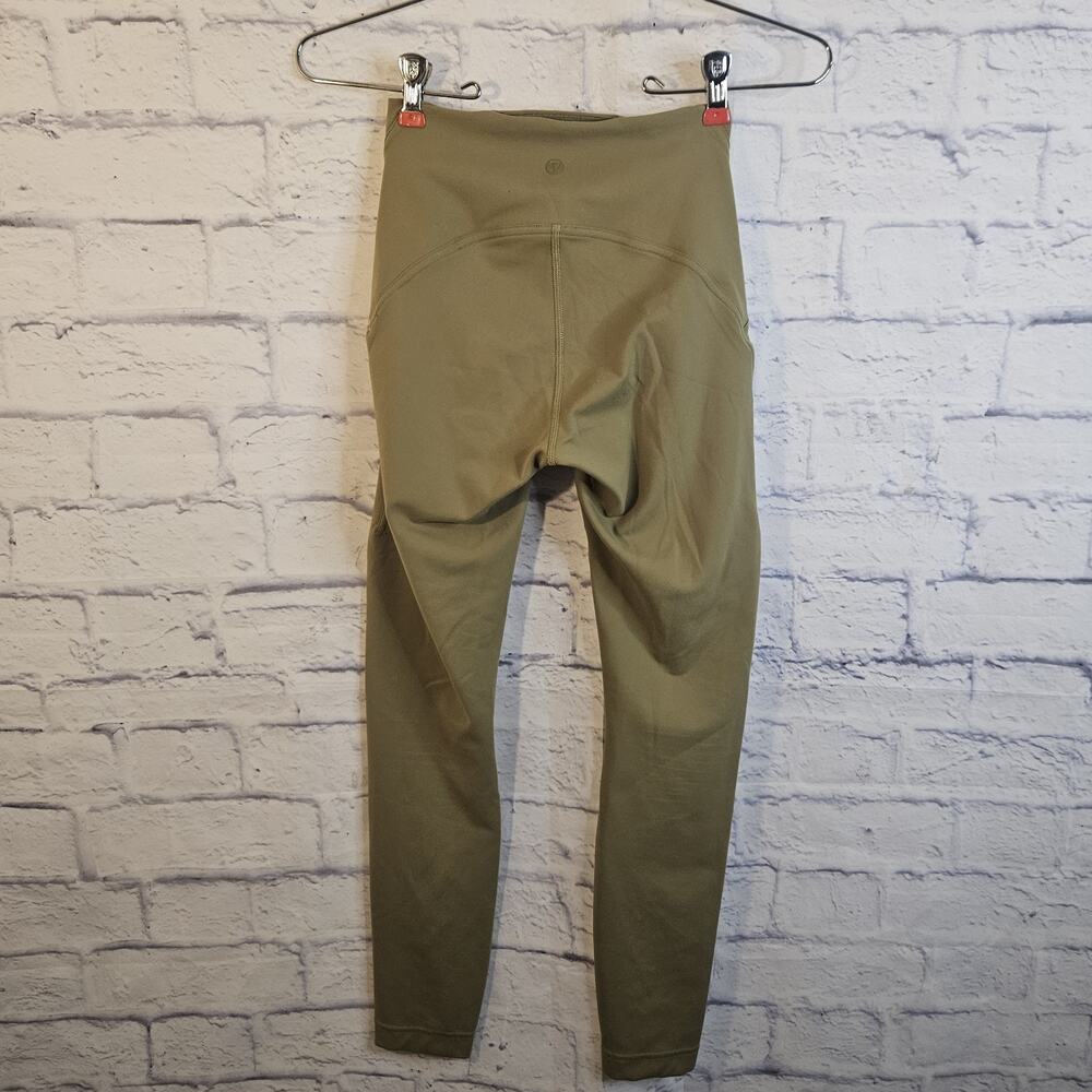 Lululemon Align High Rise Pant 25" Leggings Size 2 Green - Picture 3 of 5